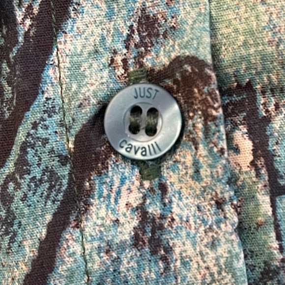 NWT! Just Cavalli By Roberto Cavalli Fish Scale Blouse Size: XS - Picture 4 of 15